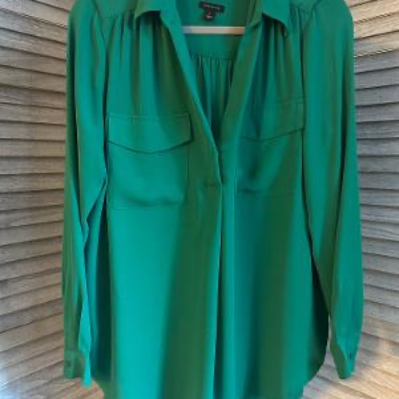 AnnTaylor Tops Anntaylor Light Green Blouse Large Poshmark